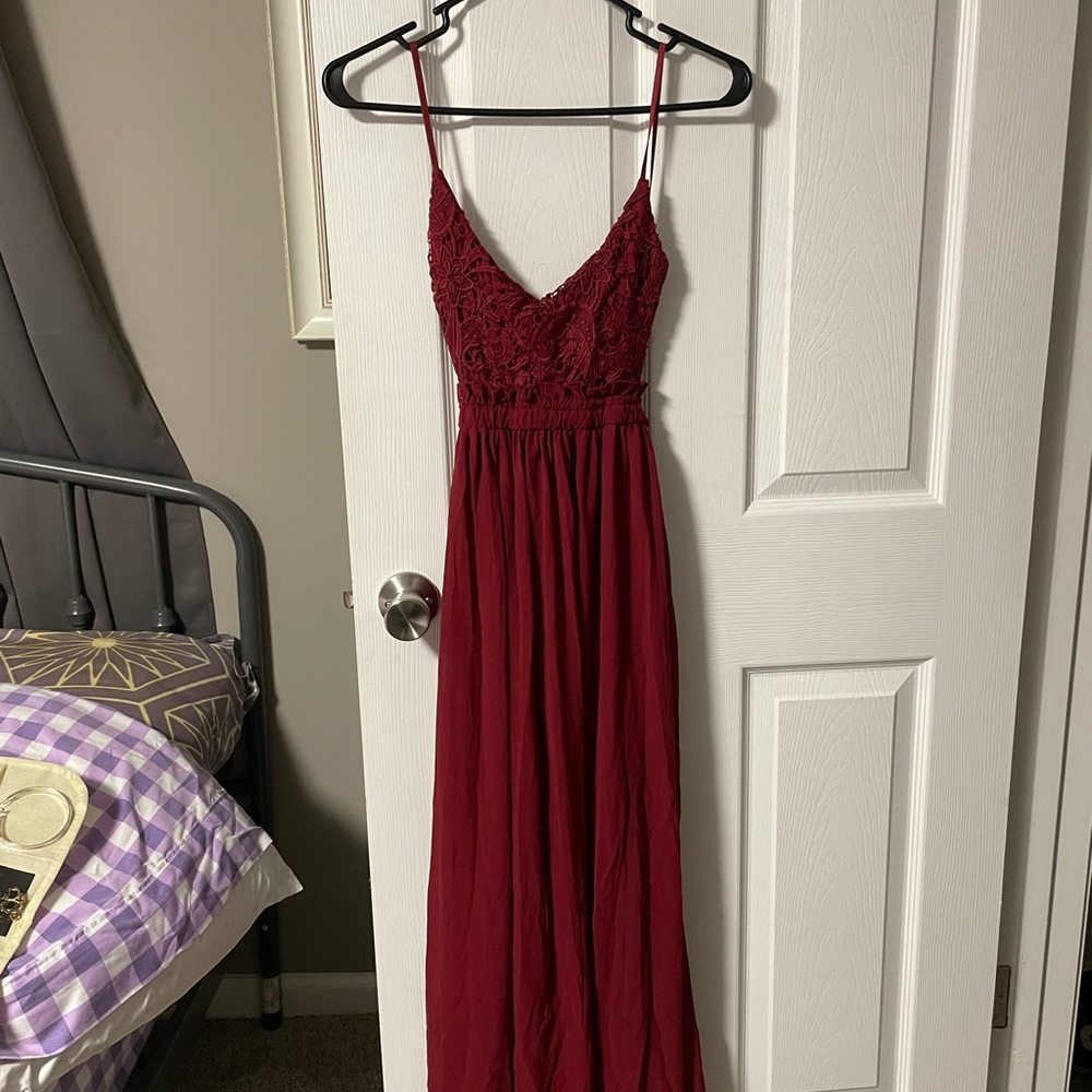 Long Red Sundress